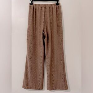 EUC Comfortable Eyelet Wide Pants